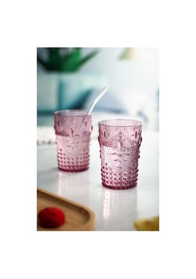 Northcity Akrilik Mürdüm Sürahi 2,3 Lt Bardak Seti + 6 Adet Kahve Yanı Bardağı 400 Ml