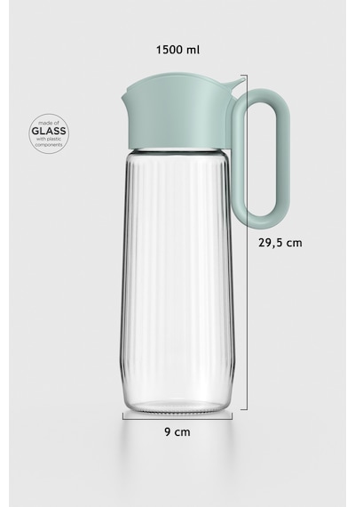 Renga Luvia 1500 Ml Cam Gravürlü Sürahi 111034 Yeşil