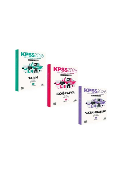 Marsis Yayınları 2026 Kpss Tarih Coğrafya Ve Vatandaşlık Soru Bankası Seti 3 Kitap