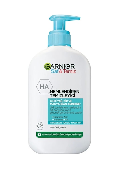 Garnier Saf&Temiz Nemlendiren Yüz Temizleme Jeli 150 ML + Saf&Temiz 3’ü 1 Arada Temizleyici Peeling Maske 50 ML