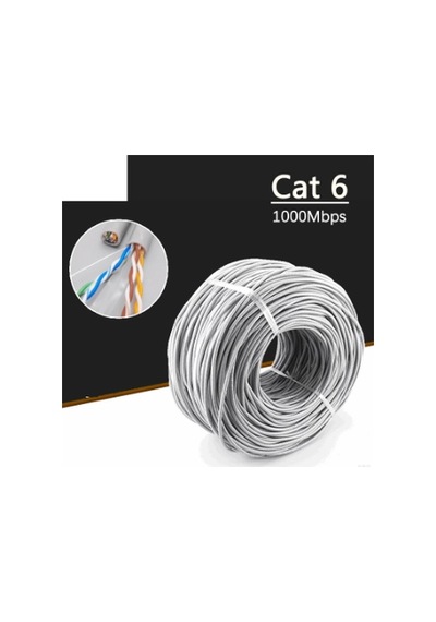 100 Metre Cat6 Internet Patch Kablo Cat 6 Rj45 Utp  Fiber ADLS VDSL Kablo