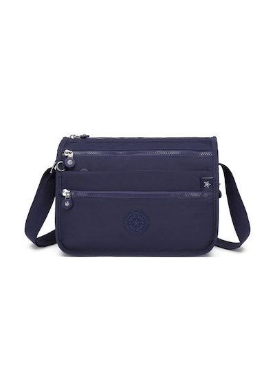 Smart Bags Çok Cepli Günlük Orta Boy Su Geçirmez Krınkıl Kumaş Kadın Omuz Çantası Lacivert