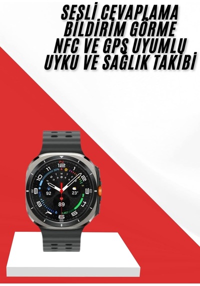 Akıllı Saat Kalp Atış Hızı İzleme Nfc Ve Gps Uyumlu Uczrw59akıllısaat2-1 Siyah