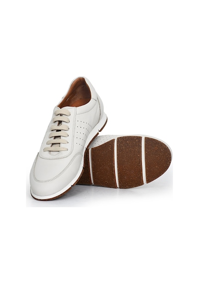 Tuna Hakiki Antik Deri Erkek Sneaker - 241338 Bej