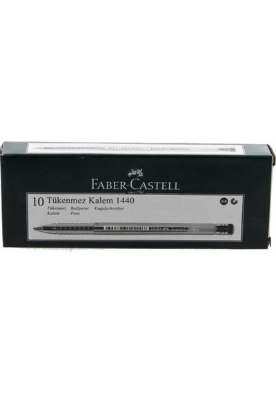 Faber Castell  1440 Tükenmez Kalem Siyah