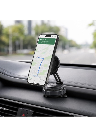 Flayse Rio Tech Fold Manyetik Araç Telefon Tutucu 360 Derece Dönen Mekanik Vakumlu
