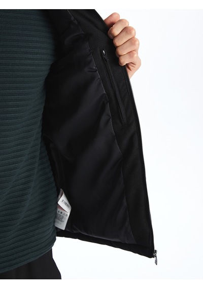 Lcw Vision Siyah Slim Fit Dik Yaka Erkek Şişme Yelek