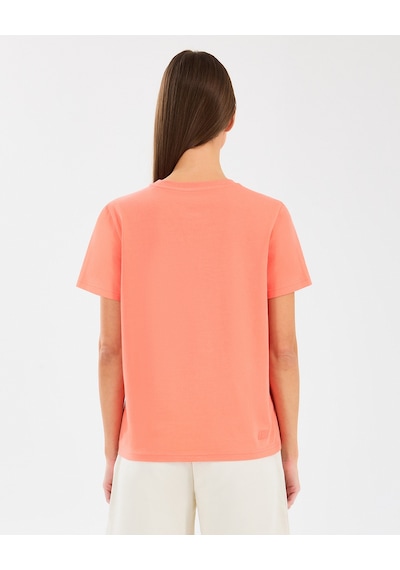 Skechers W Essential Crewneck T-shirt Kadın Lightcoral Tshirt S2510029-817 Lightcoral Çok Renkli