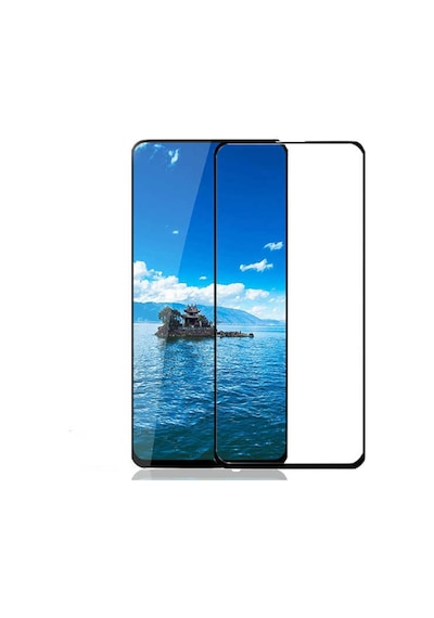 Xiaomi Poco F2 Pro Kenarları Kırılmaya Dayanıklı Ekran Koruyucu Siyah