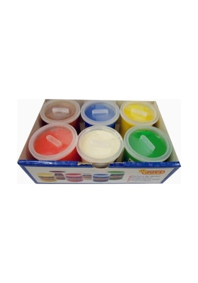 546 - 6x40 Ml Kutulu Parmak Boya 6 Renk Çok Renkli