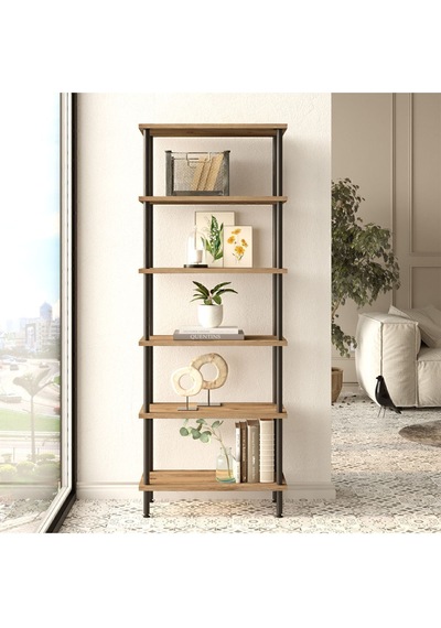 Versa Metal Kitaplık 6 Raflı 158cm Atlantik Çam Ver3-a Atlantik Çam Versa Metal Kitaplık 6 Raflı 158cm Atlantik Çam Ver3-a Atlantik Çam