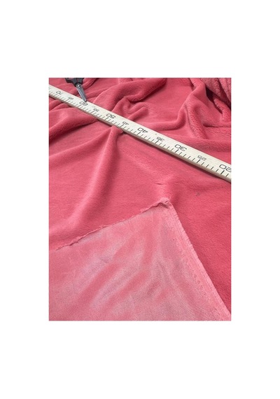 Toscana Tavşan Çilek Pembesi Peluş Kumaş Yumuşak Dokulu Dekoratif 50x150 Cm Çilek Çilek