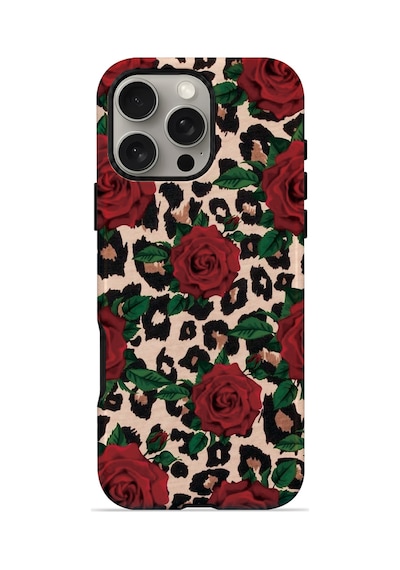 Velvoria Valestra Gullu Leopar Apple Apple iPhone Uyumlu 16 Pro Max Magsafe Koruma Kılıfı Valestra Magline - Gullu Leopar