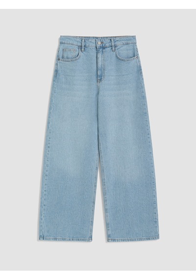 Lcw Modest İndigo Barrel Fit Kadın Jean Pantolon