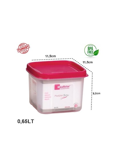 Modüler Çok Amaçlı Saklama Kabı 065 Litre Bpa Fre- Ms-02 Çok Renkli