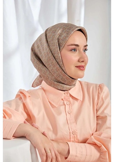 Silk Home %100 Twill İpek Eşarp S540 Kiremit