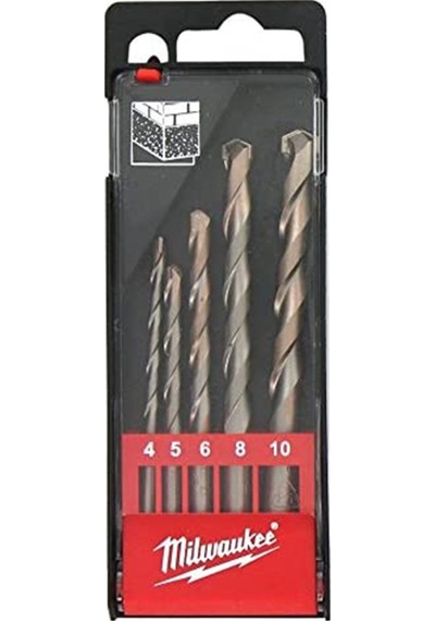 Milwaukee Beton Matkap Ucu Seti 5 Parça (4,5,6,8,10mm) - T4932352