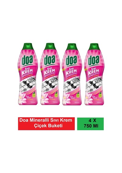 Sıvı Krem Mineralli Çiçek Buketi 750 Ml Vegan X 4 Adet - 760548336 Diğer