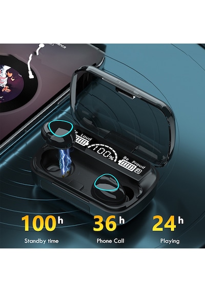 M10 Tws Bluetooth 5.1 Kablosuz Spor Kulaklık