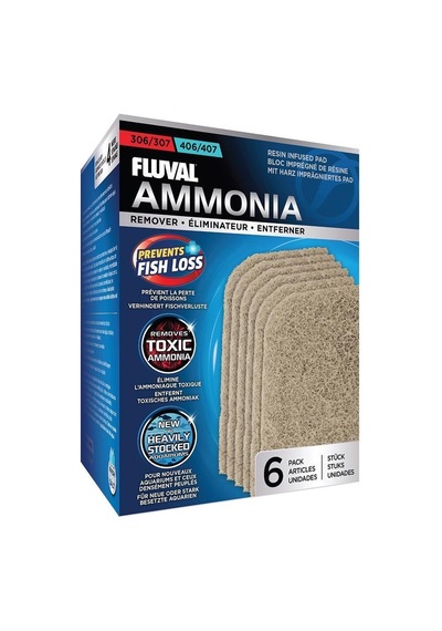 Fluval 306/307/406/407 Yedek Ammonia Remover 6 Adet