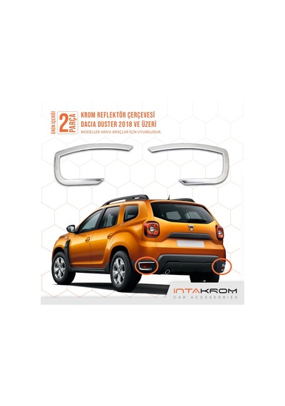DACİA DUSTER KROM REFLEKTÖR ÇERÇEVESİ 2 PARÇA DACİA DUSTER KROM REFLEKTÖR ÇERÇEVESİ 2 PARÇA