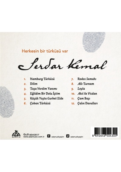 Serdar Kemal - Herkesin Bir Türküsü Var (Cd)