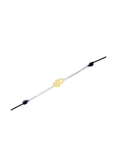 Gülaylar - Altın 14 Ayar Kalp Bileklik N11.15894 Sarı Altın