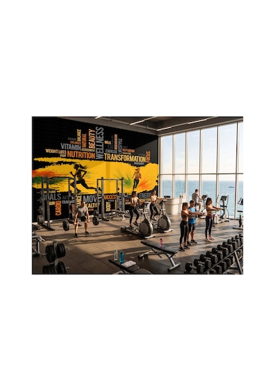 Spor Yapan Kadınlar Poster Duvar Kağıdı Çok Renkli