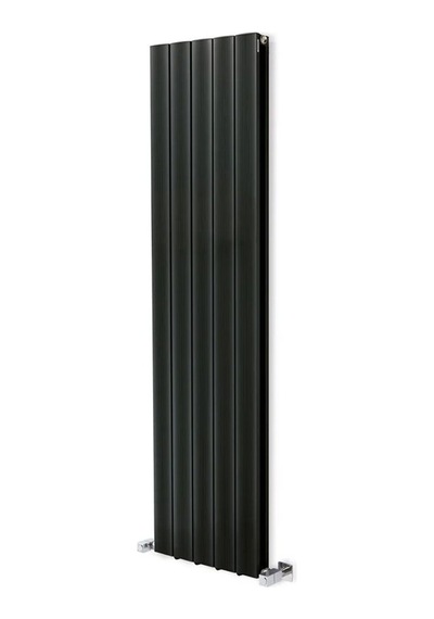 1500 x 395mm Yüksek Isı Kapasiteli Dekoratif Amber Dikey Aluminyum Antrasit Radyatör