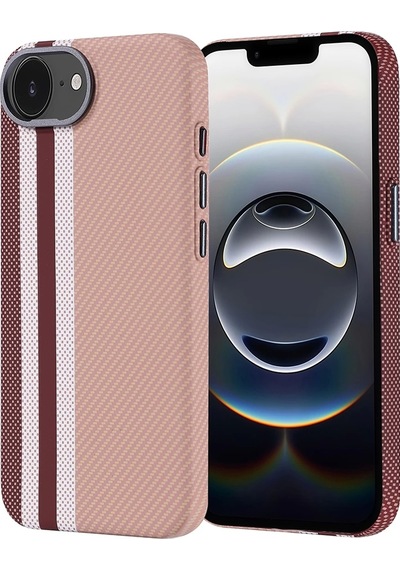 Apple Uyumlu iPhone 16e Kılıf M-safe Şarj Özellikli Karbon Fiber Görünümlü Zore Nekst Kapak Çok Renkli