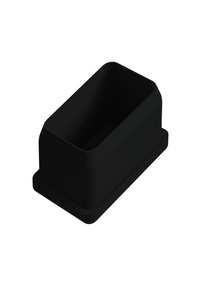 Cateksss 30x40 Mm 20 İç Dereceli Profil Tapası Siyah - 45 Li Paket