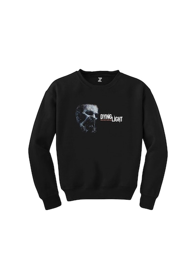 Dying Light Zombi Head Siyah Sweatshirt Siyah