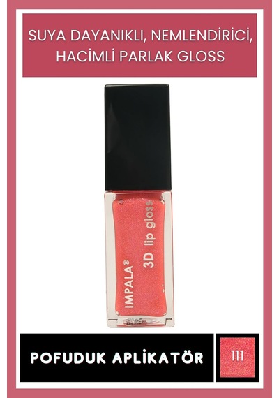 3d Lip Gloss Dudak Parlatıcı No:111