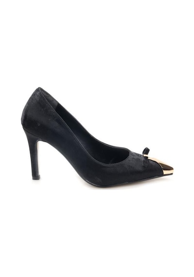 Papuçcity Kuum London K145-25881 Kadın Topuklu Stiletto Ayakkabı Sıyah