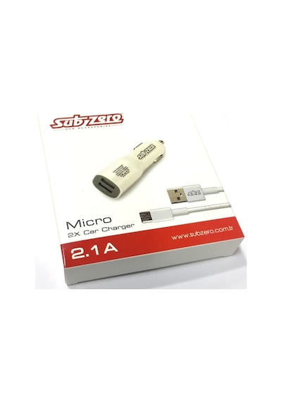 Subzero 2.1A 2Xusb Micro Usb Çakmak Şarj +