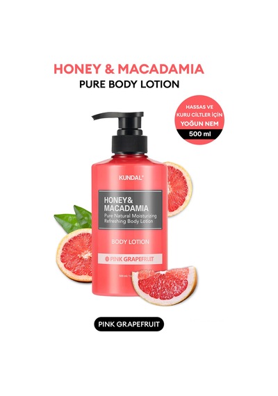 Kundal Honey & Macadamia Pink Grapefruit Pure Body Lotion 500 ML