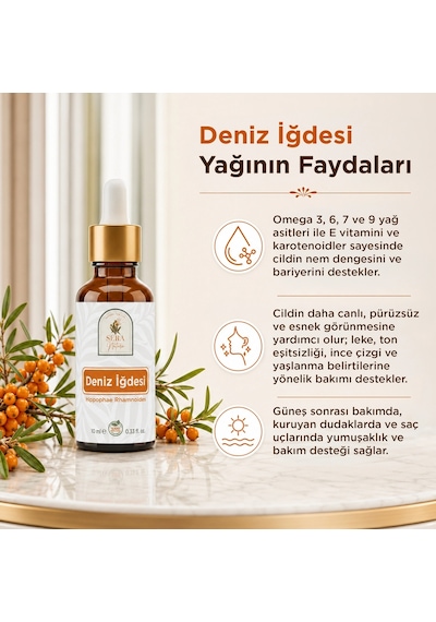 Deniz İğdesi Yağı 10 Ml %100 Saf Ve Doğal