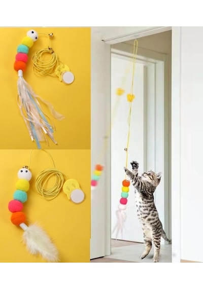 Elastik Kendinden Yapışkanlı Solucan Kedi Oltası Bx40