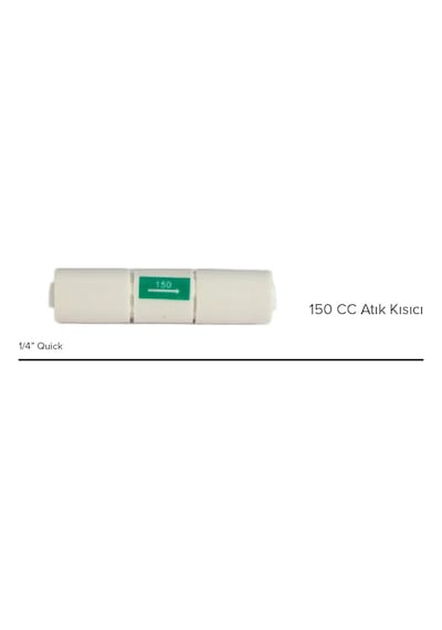 Su Arıtma Cihazı 150 Cc Atık Kısıcı 1/4 Quick
