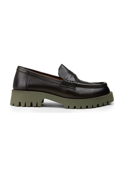 Deery Kadın Yeşil Hakiki Deri Loafer Ayakkabı - 02034zyslc01