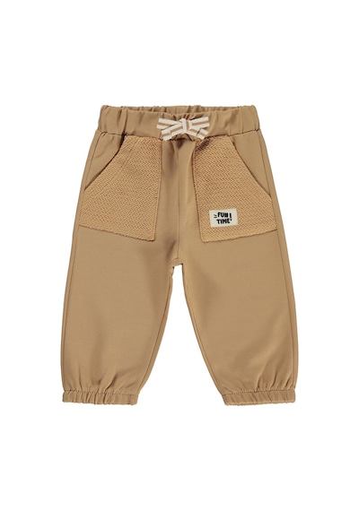 Civil Baby Etiketli Basic 6-18 Ay Eşofman Altı - Kahverengi Camel