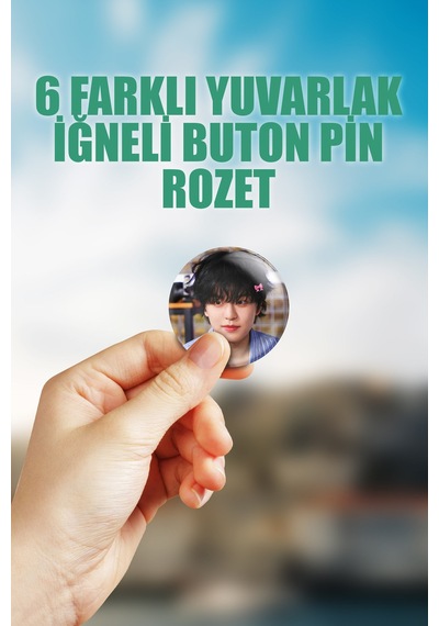Seungmin Stray Kids Kpop Çanta Süsü Rozet İğneli Buton Rozet Seti 6 Adet Altılı