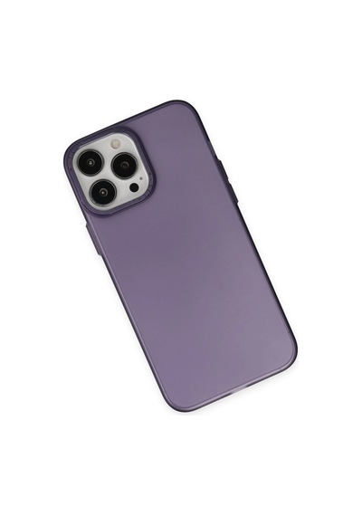 Apple Uyumlu iPhone 14 Pro Max Kılıf Modos Metal Kapak Derin Mor/