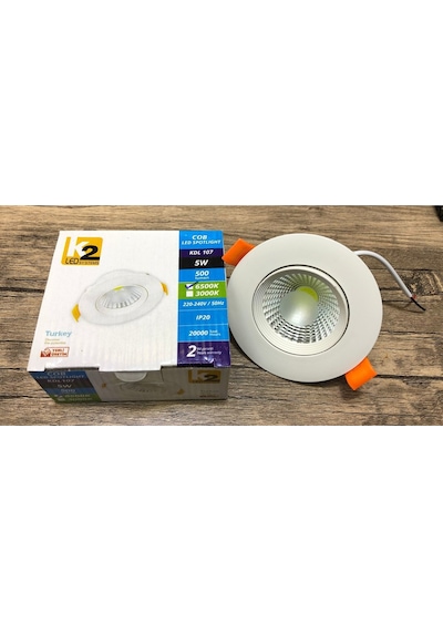 Kdl107 5w Yuvarlak Cob Led Beyaz Spot Işıklı Ürün Mükemmel Aydı