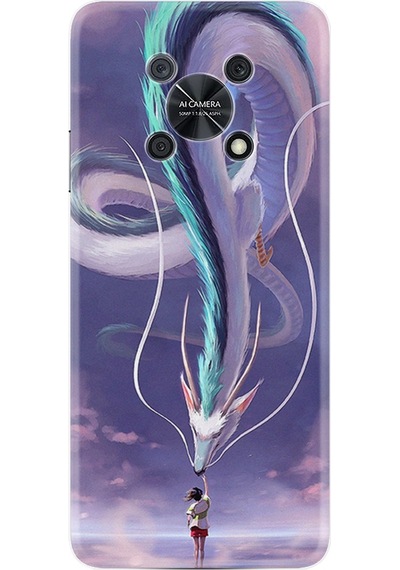 Huawei Nova Y90 Kılıf Silikon Desen Kız Ve Ejderha 1742