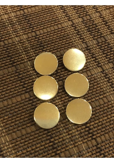 Trençkot Ceket Düğmesi Takımı Para Model Gold / 2,5 Cm