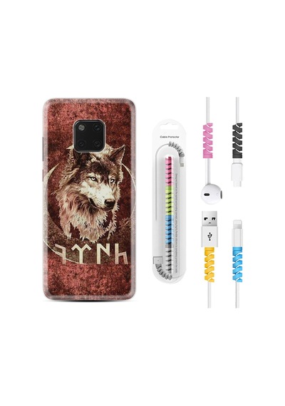 Huawei Mate 20 Pro Kılıf Kablo Koruyuculu Göktürk 3 1412