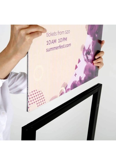 Eko Poster Pano Tek Katlı B2 50x70cm Siyah 50x70