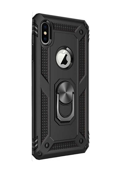 Apple Uyumlu iPhone XS Max Kılıf Vega Standlı Yüzüklü Mıknatıslı