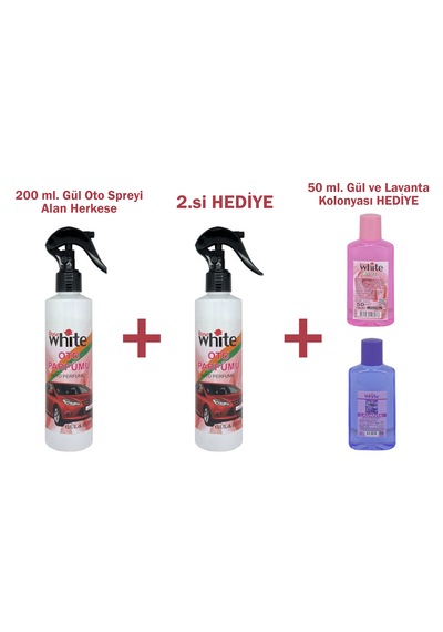 Hediyeli Ürün 200 Ml. Gül Oto Parfümü Alan Herkese 200 ML